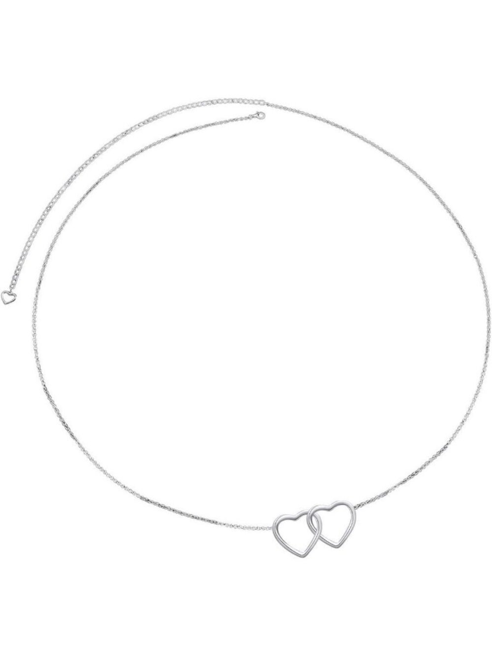 Adjustable S925 Sterling Silver Belly Chain Waist Belt with Charms - Sexy Body